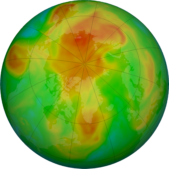 Arctic ozone map for 12 May 2023